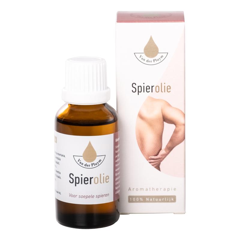 Van Der Pluym Spierolie 30ml bottle, muscle and joint care product, with label visible in the image