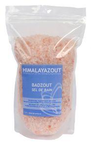 Esspo Himalayazout Kuurbadzout luxe sta-zak 1200g for bath and shower, pink Himalayan salt in a standing pouch