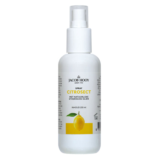 Jacob Hooy Citrosect spray bottle for insect bites and stings, 150ml, natural remedy product with citrus extract.