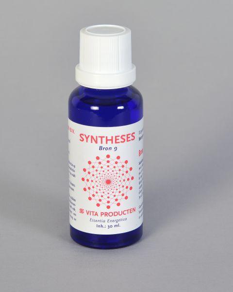 Vita Syntheses Bron 9 Metafysische Energie herbal supplement in 30ml bottle, featuring natural herbal ingredients and packaging.