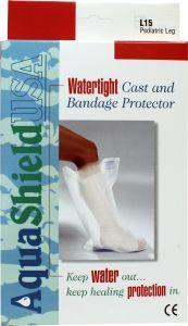 Aquashield pediatrische beschermhoezen voor douche en bad, 1 stuk, zachte en waterdichte bescherming voor kinderen