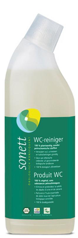 Sonett WC Reiniger 750ml bottle of eco-friendly toilet cleaner with natural ingredients, designed for bathroom toilet cleaning.