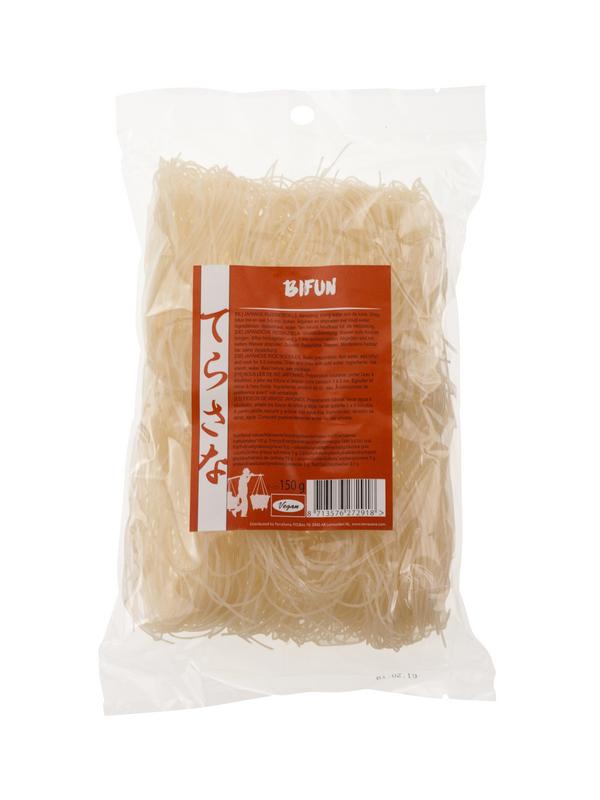 TS Import Bifun pasta and rice mix in 150g package, featuring a blend of bifun noodles and rice grains on the packaging.