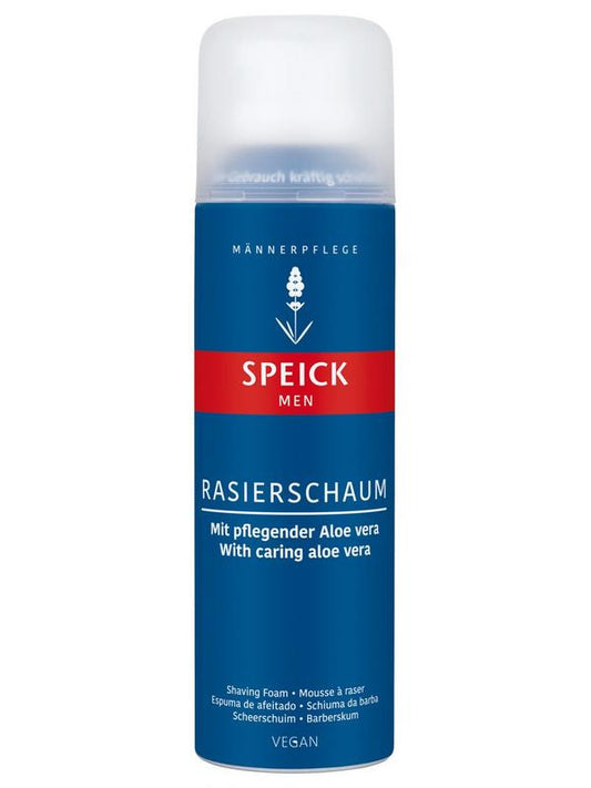 Speick Man scheerschuim in 200ml container, shaving foam for men with natural ingredients, displayed in the image.
