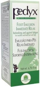 Pedyx Voetemulsie 200ml bottle, foot care product with a pump dispenser, designed for nourishing and moisturizing feet.