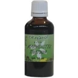 Elix Mariadistel tinctuur in 50ml bottle, herbal supplement from Elix, with dark glass and dropper for herbal extract dosage