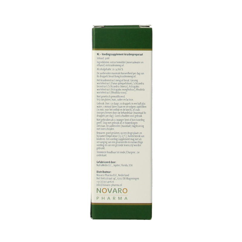 Nutramedix Adrenal Energy Support herbal supplement in a 30ml bottle, designed to support adrenal health and energy.