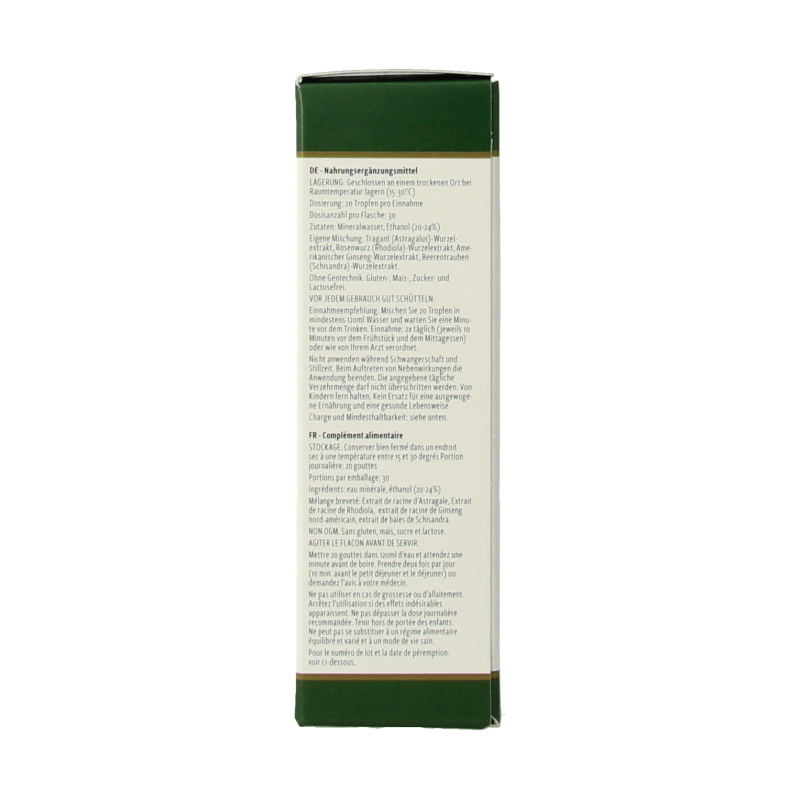 Nutramedix Adrenal Energy Support herbal supplement in 30ml bottle, part of Nutramedix kruidenpreparaten product line.