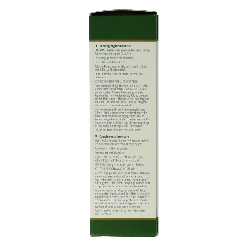 Nutramedix Banderol herbal tincture bottle, 30ml, in packaging with label showing product details.