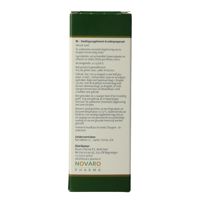 Nutramedix Banderol herbal supplement in a 60ml bottle, part of Nutramedix kruidenpreparaten collection, shown in the image.