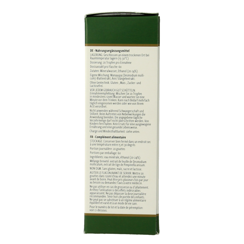 Nutramedix Burbur Pinella herbal remedy bottle, 60ml, in a clear glass container with a label showing product details.
