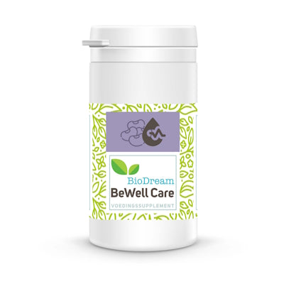 Biodream Be-well Care multivitamin supplement in a 500g container, featuring colorful capsules and label details.