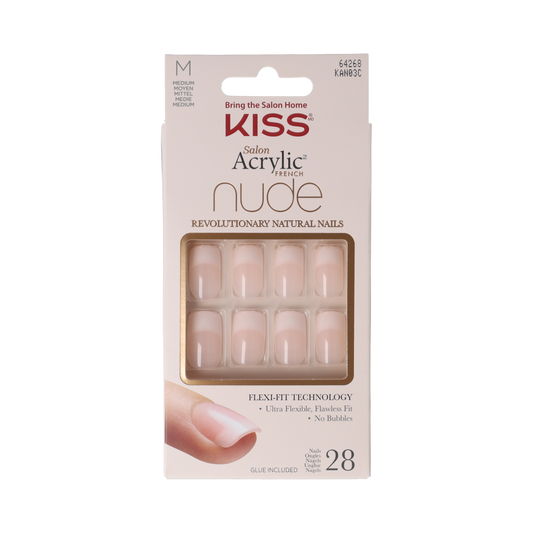 Kiss French nude acrylic nails cashmere 1.00 Set