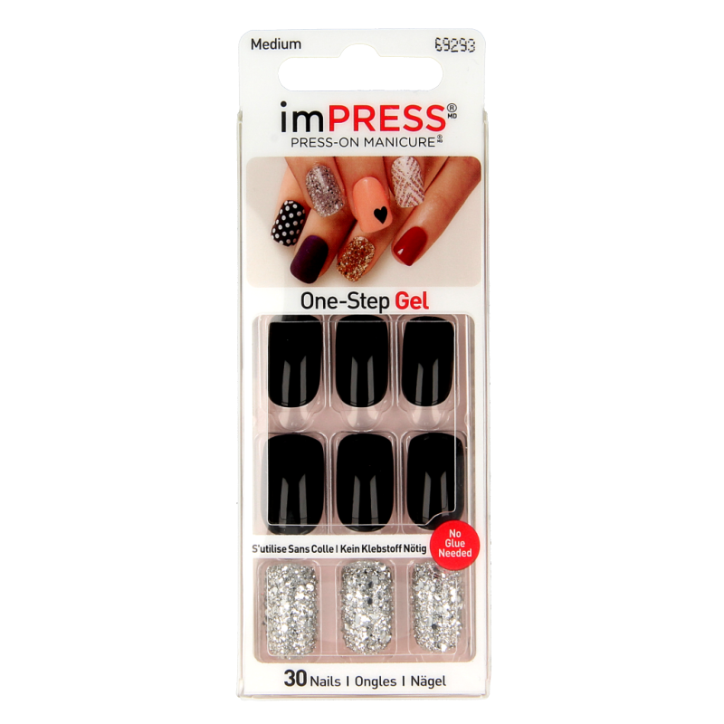 Kiss Impress Play It Loud medium makeup set with eyeshadows, blush, and lip colors in a compact palette.