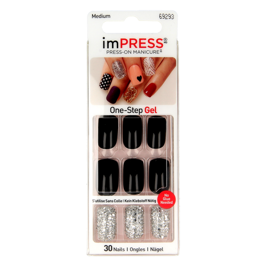Kiss Impress Play It Loud medium makeup set with eyeshadows, blush, and lip colors in a compact palette.