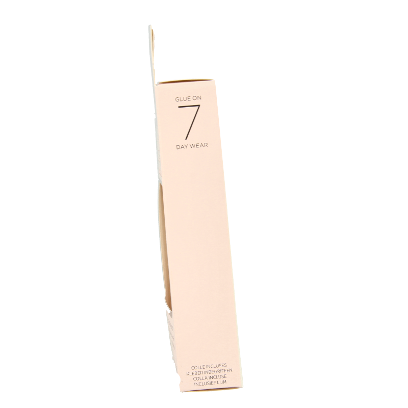 Kiss French nude acrylic nails Leilani set, showcasing natural-looking, professionally styled short nail extensions with a classic French tip design.