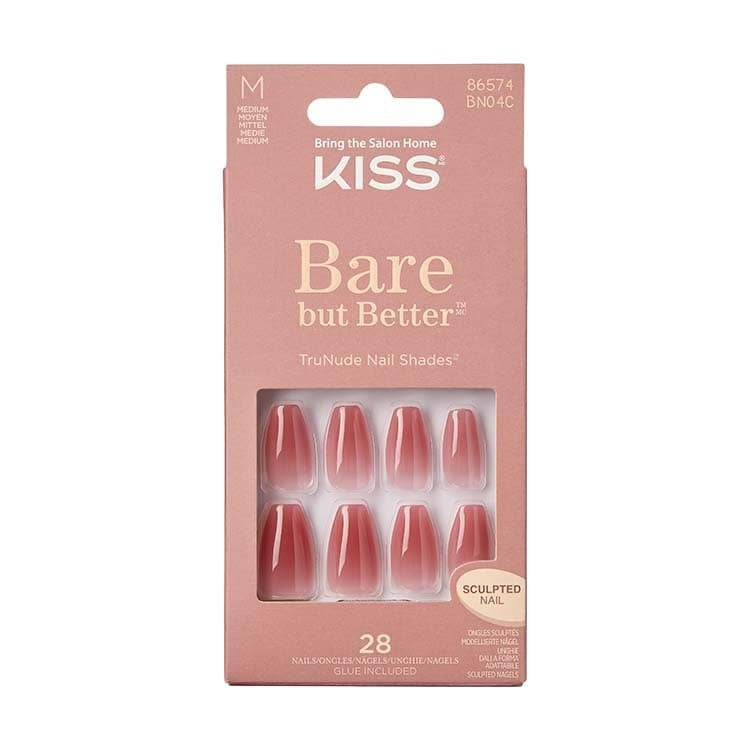 Kiss Bare but better nails nude 1.00 Set