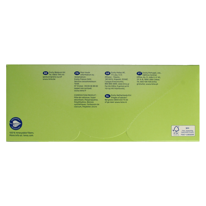 Box of Tena Lady Ultra Mini+ incontinence pads, 24 count, designed for discreet and effective incontinence protection.