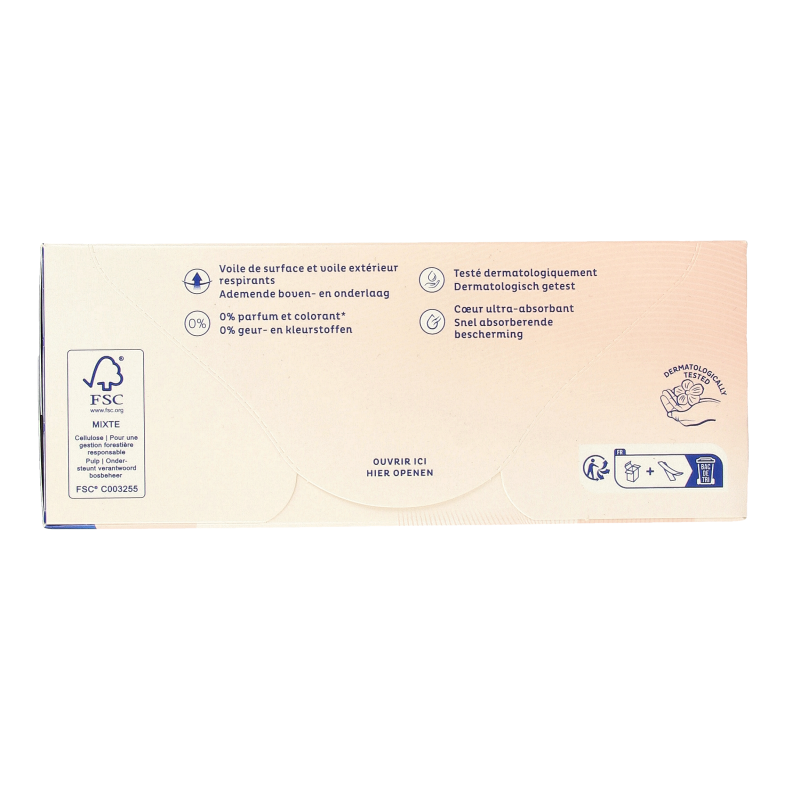 Pack of 28 Tena Lights incontinence pads with discreet, breathable design for comfort and reliable protection.