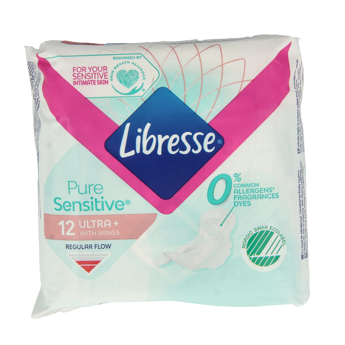 Libresse Maandverband pursens ultra normaal 12.00 Stuks
