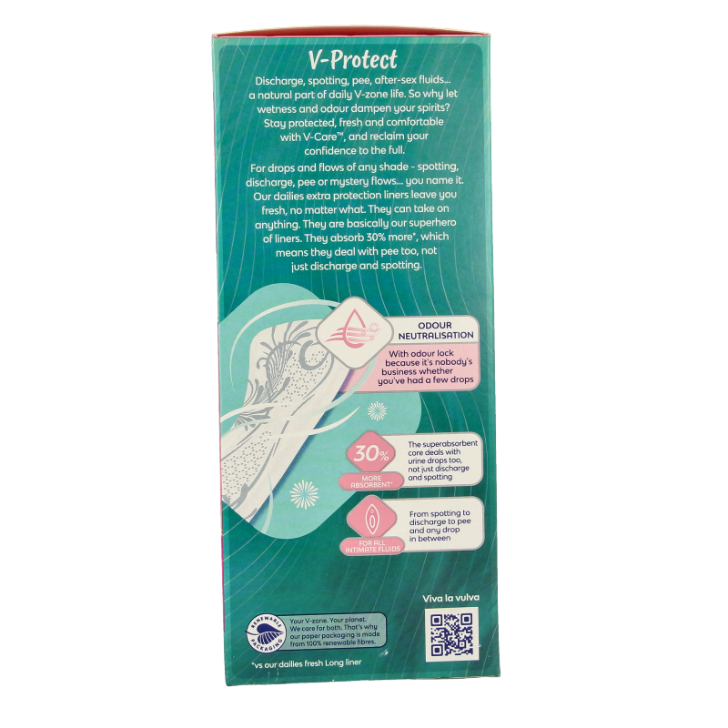 Libresse extra protect long inlegkruisjes for women, pack of 22, with absorbent pads designed for comfort and protection