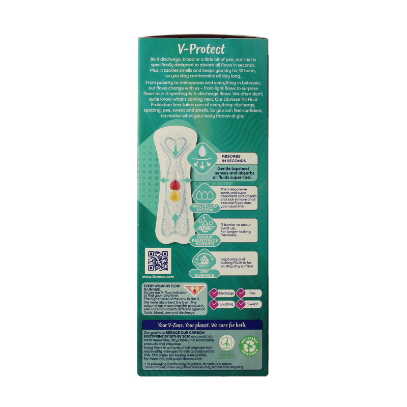 Libresse extra protect XL inlegkruisjes for women, 20 pack, featuring soft, absorbent feminine menstrual protection pads.