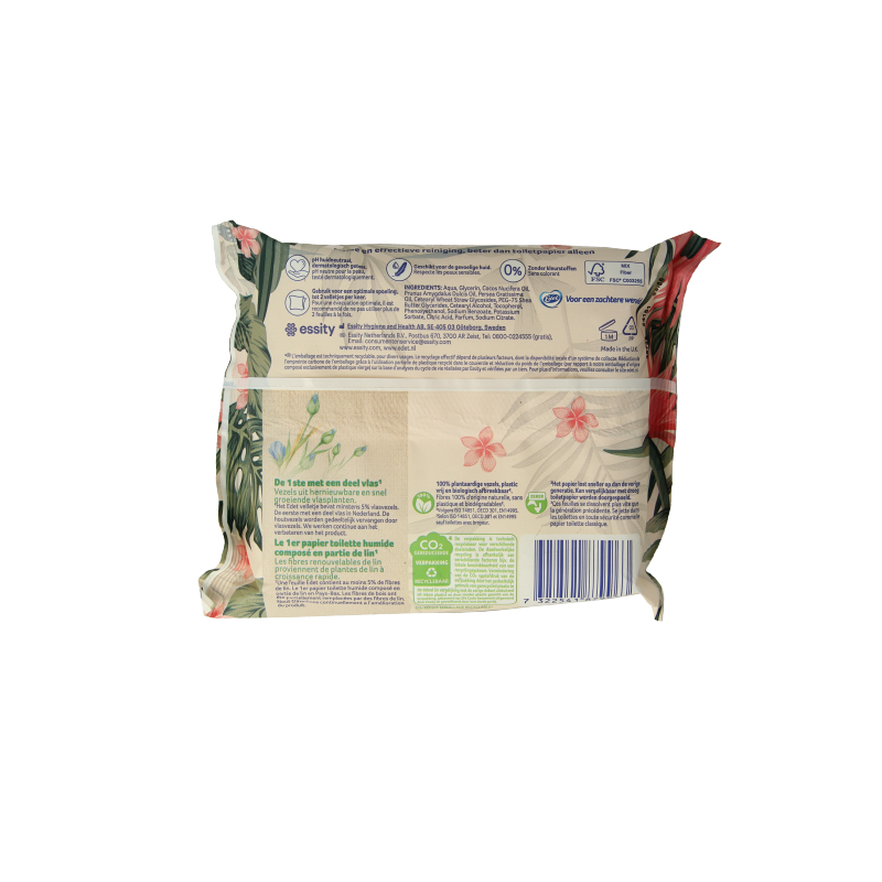 Edet Vochtig toiletpapier Paradise Dream pack of 42 moist toilet tissues, soft and gentle for daily use