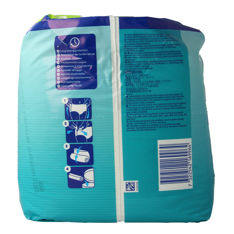 Tena Proskin pants super S incontinence underwear, 12-pack, designed for comfort and protection, featuring discreet fit and breathable material.