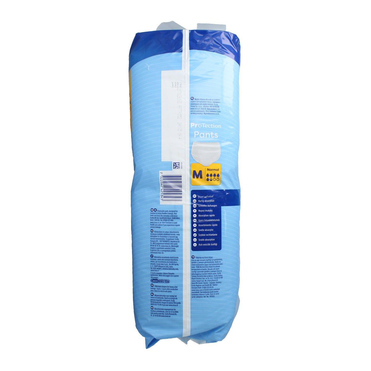 Tena Proskin Incontinence Pants Normal size M, pack of 30, with blue and white design, for discreet protection