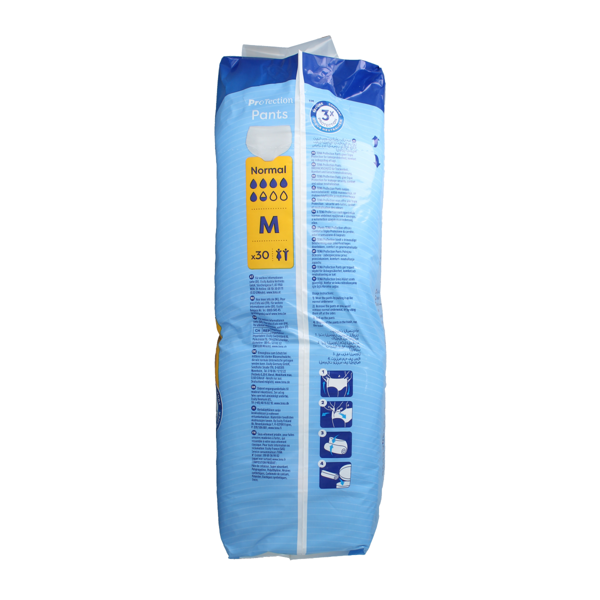 Tena Proskin normal incontinence pants, size M, 30 pieces, with discreet design and secure fit, for comfortable bladder protection.