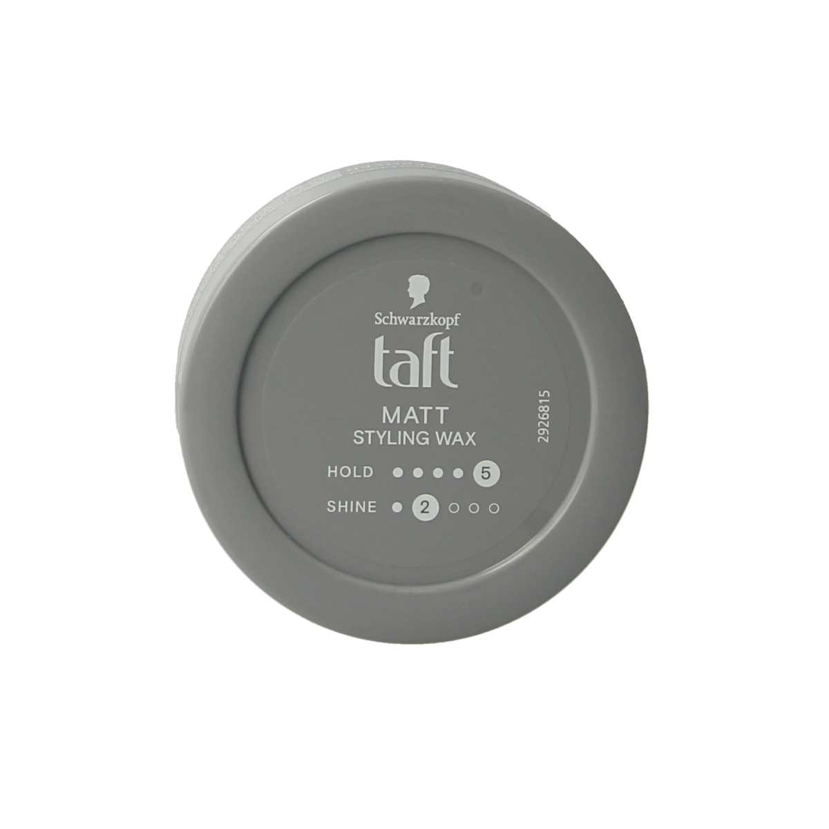 Taft Matt wax hair styling product in a 75ml container, ideal for matte finish and strong hold for various hairstyles.