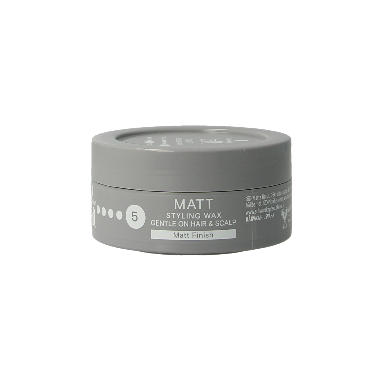 Taft Matt styling wax in 75ml jar, hair styling product from Taft with a matte finish and easy application.