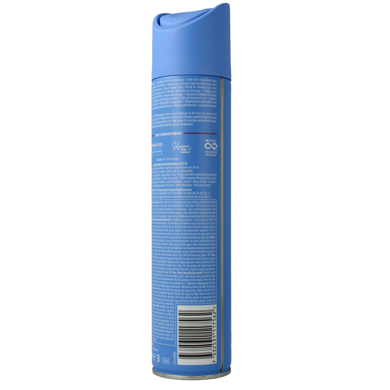 Taft ultra strong hair styling spray in 250ml bottle, provides firm hold and volume for all hair types.