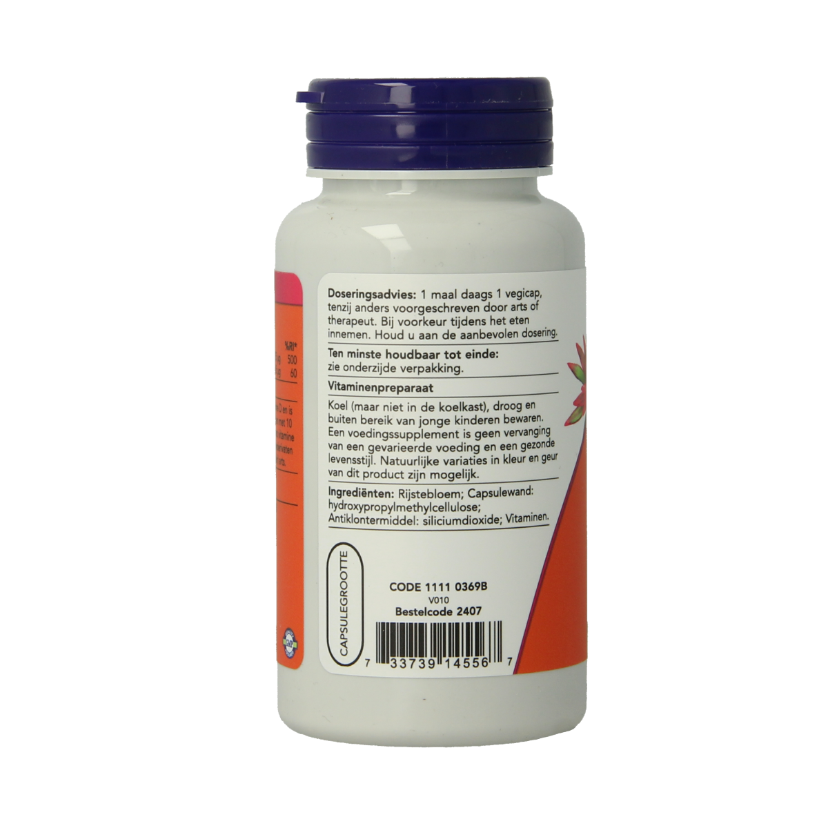 NOW Vitamine D3 1000IE and K2 vegetarian capsules, supplement with vitamin D3 and K2 in a multi-vitamin form.