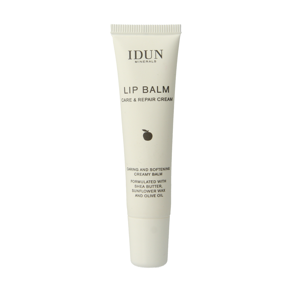 Idun Minerals Lipbalm for skincare, care and repair, 15ml, natural lip moisturizing cream with nourishing ingredients.