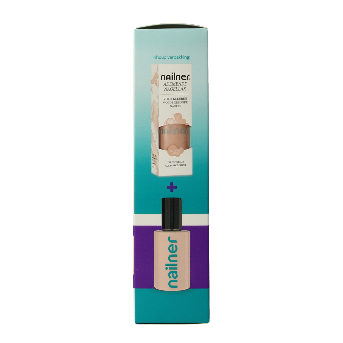 Nailner Active Cover hand care product with 1.00 piece, featuring a white and blue packaging for nail and skin protection.