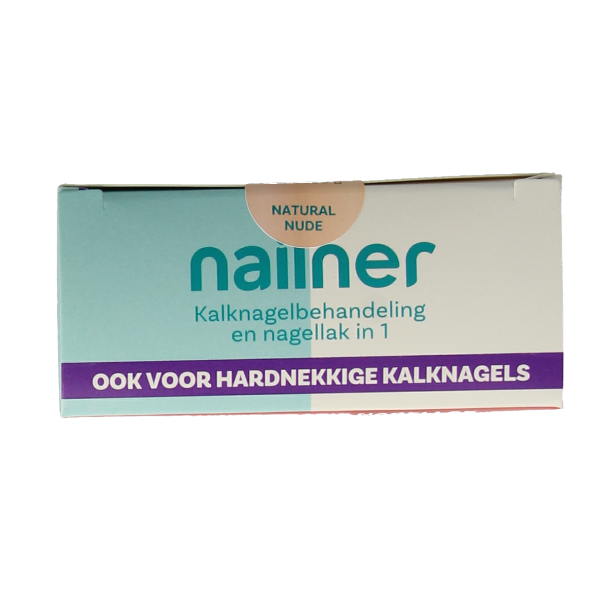 Nailner Active Cover hand care product in a white bottle with blue cap, designed for nail and skin protection.