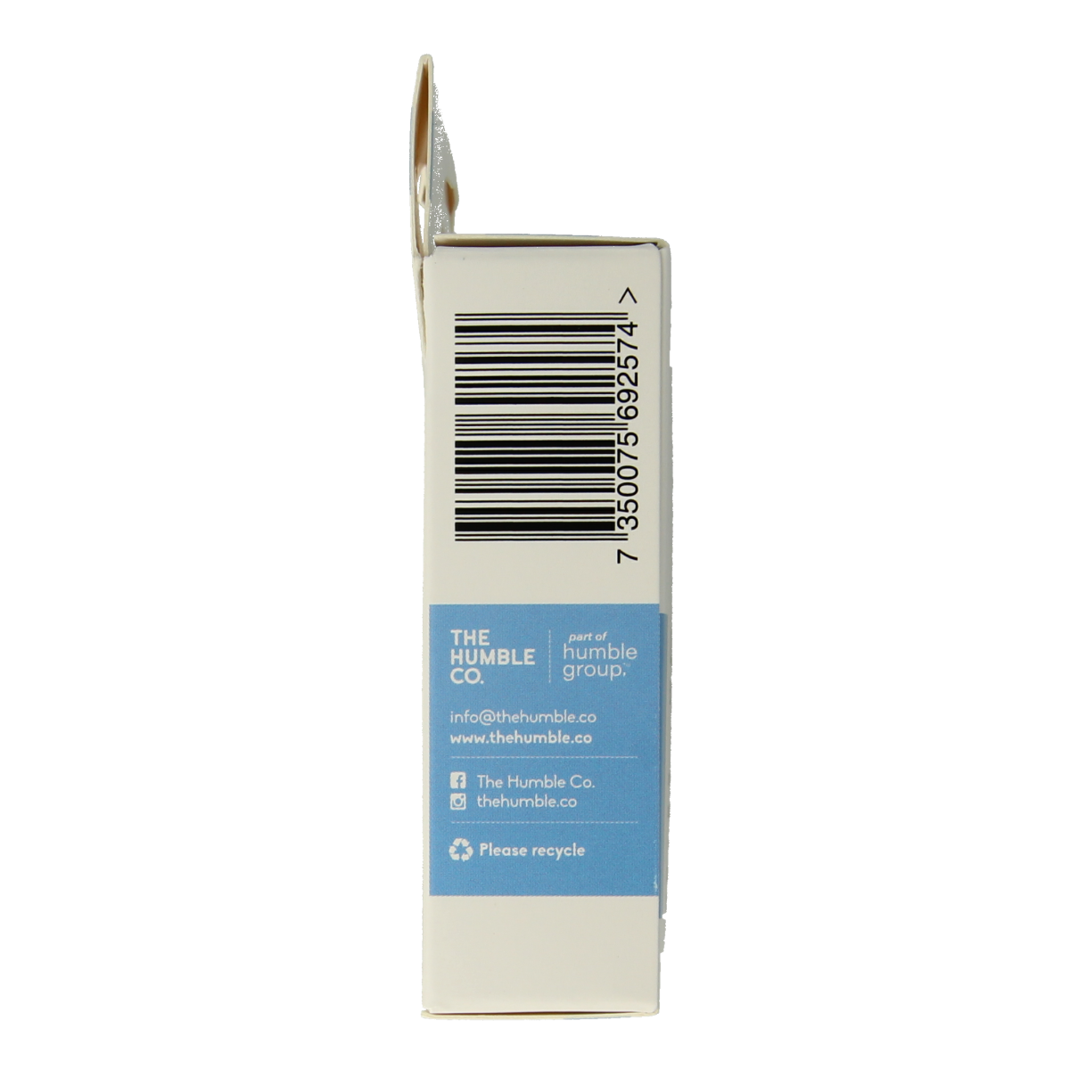 Set of 100 blue bamboo cotton swabs for ear care by The Humble Co, eco-friendly and natural ear cleaning tool.