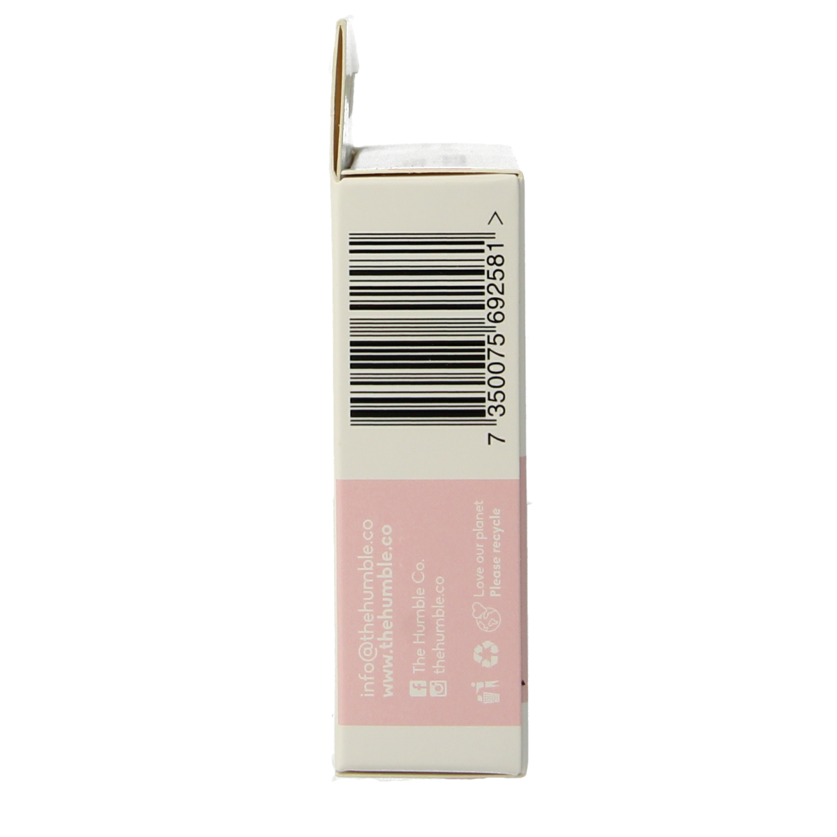 Purple bamboo cotton swabs for ear care by The Humble Co, 100 pack of eco-friendly ear cleaning sticks.