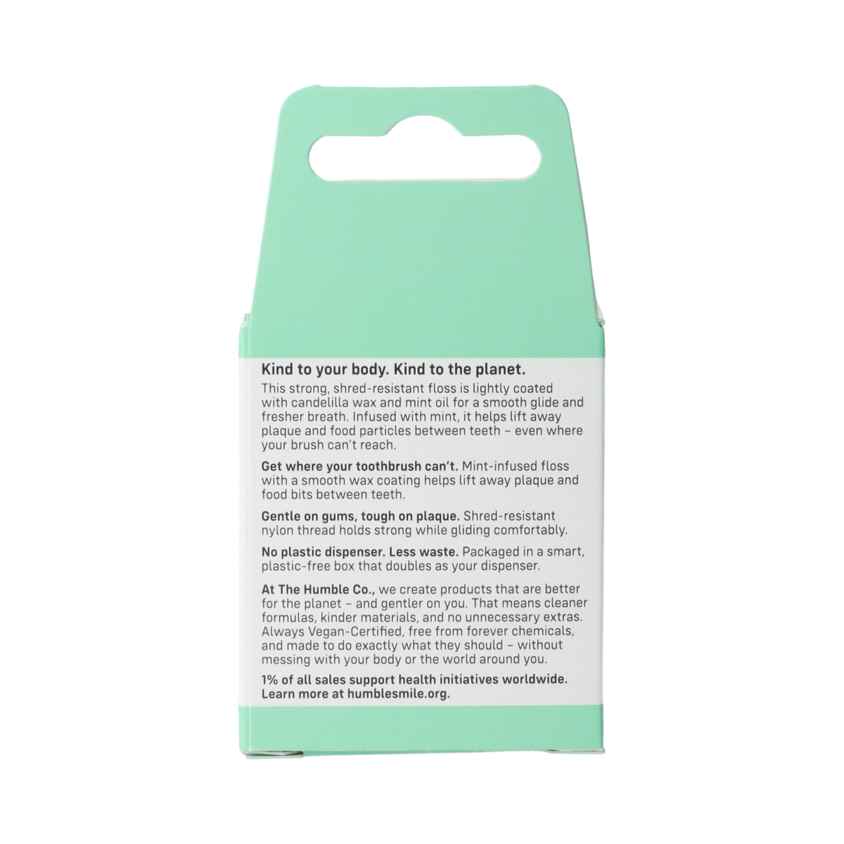 The Humble Co Dental floss fresh mint 50 meter 1.00 Stuks