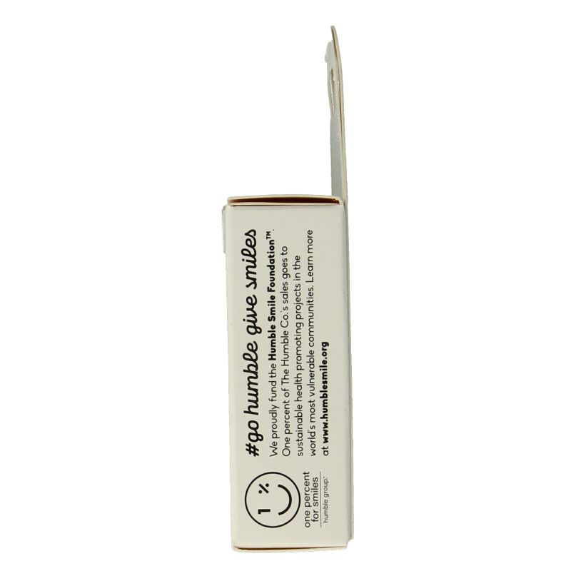 The Humble Co cinnamon dental floss 50 meters, designed for oral hygiene and flossing, shown in a natural, close-up shot.