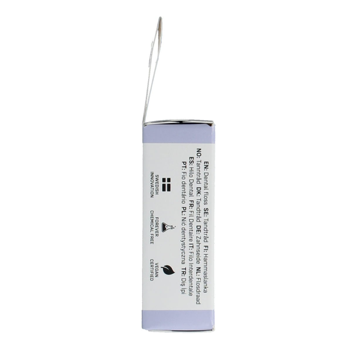 The Humble Co charcoal dental floss for oral hygiene, with a close-up of the packaging and floss in a natural setting.