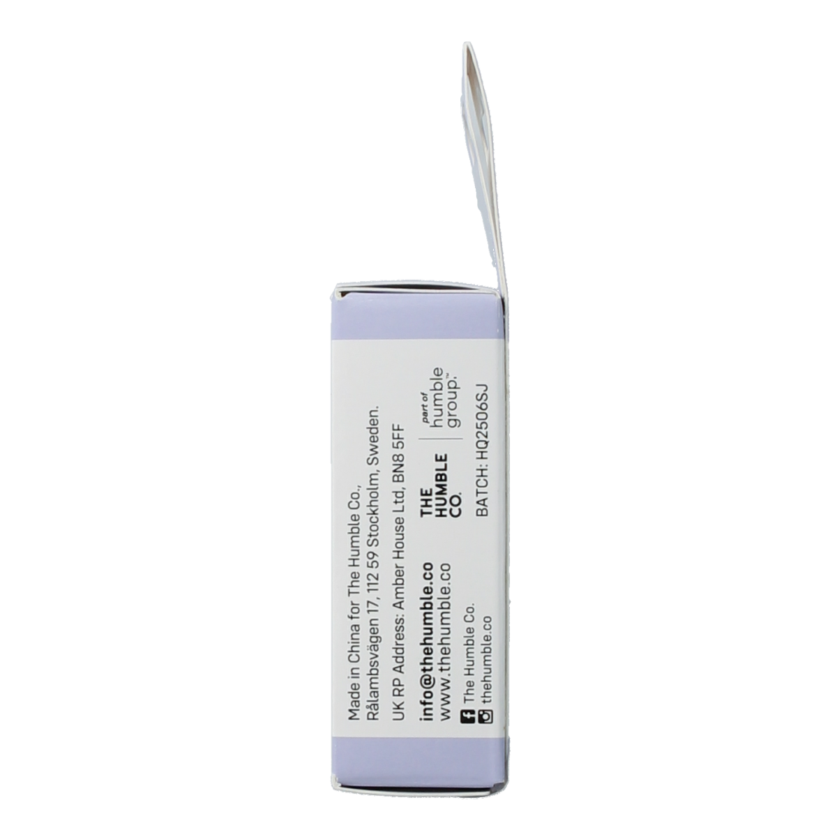 The Humble Co charcoal dental floss for oral hygiene, shown in a close-up image with packaging and floss strands visible.