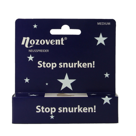 Nozovent Neusspreider maat M for nasal care and inhalation, shown in the image with a clear view of the device.
