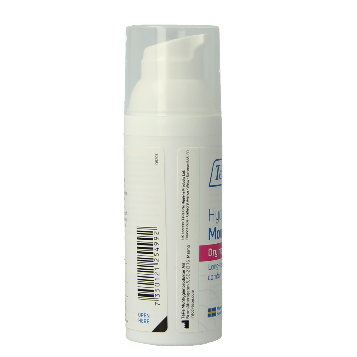 TePe Hydraterende mondgel voor droge mond, unflavored, in een 1 stuk verpakking, voor mondhygiëne en poetscontrole.