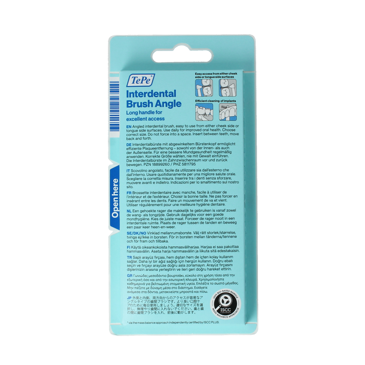 TePe Angle geel iso maat 4 tandenstokers and ragers, 6.00 pieces, for effective dental cleaning and interdental care.