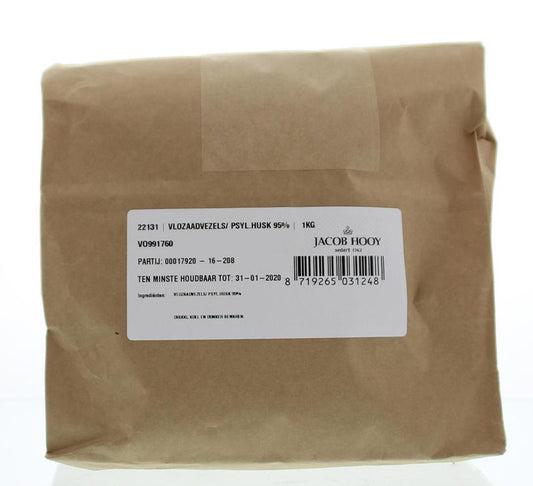 Jacob Hooy Vlozaad vezels in a 1kg package, natural herbal fiber supplement from the kruiden, zouten en maaltijdmixen range.