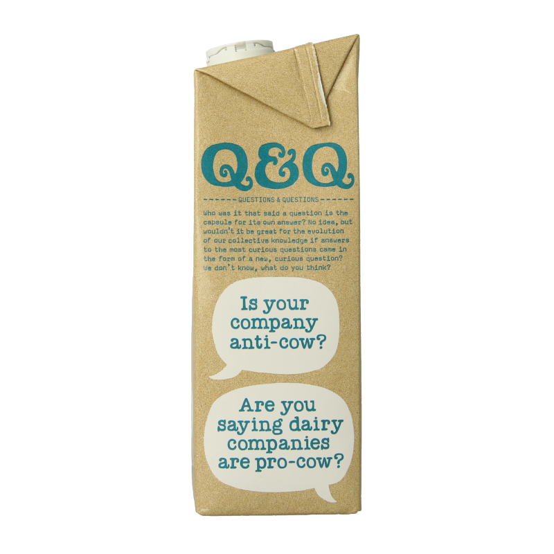 Oatly Haverdrank bio oat drink in a 1-liter carton, natural and organic, with a white and brown label featuring oats.