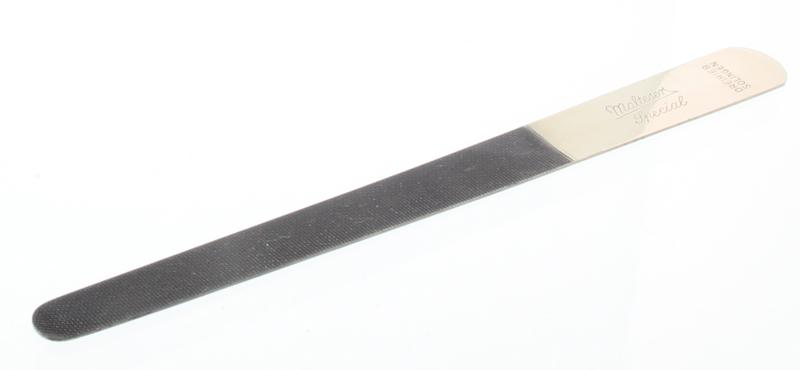 Malteser nail file 13cm nickel round manicure and pedicure tool, 20-13 RD, for shaping and smoothing nails.