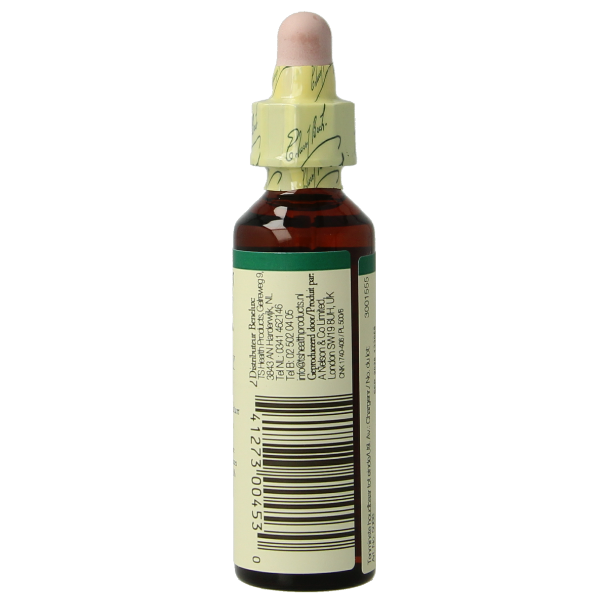 Bach Centaury herbal remedy bottle, 20ml, part of Bach's kruidenpreparaten line, with label and dropper cap visible.